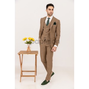 Κοστούμι Tessuti καφέ