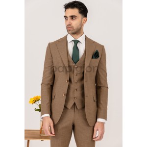 Κοστούμι Tessuti καφέ