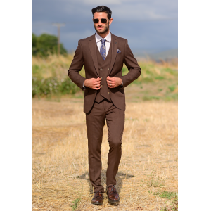 Κοστούμι Black Papigion καφέ