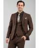 Κοστούμι Vittorio Flavio καφέ SLIM FIT