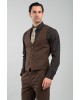 Κοστούμι Vittorio Flavio καφέ SLIM FIT