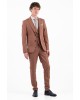 Κοστούμι Vittorio Rossi καφέ SLIM FIT
