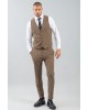 Κοστούμι Vittorio Alesio καφέ SLIM FIT