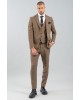 Κοστούμι Vittorio Alesio καφέ SLIM FIT