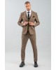 Κοστούμι Vittorio Alesio καφέ SLIM FIT