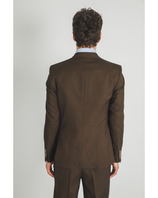 Κοστούμι Vittorio Luca καφέ SLIM FIT