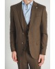 Κοστούμι Vittorio Luca καφέ SLIM FIT