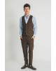 Κοστούμι Vittorio Luca καφέ SLIM FIT
