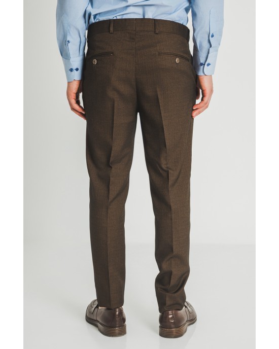 Κοστούμι Vittorio Luca καφέ SLIM FIT
