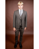 Κοστούμι Vittorio Notte καφέ SLIM FIT