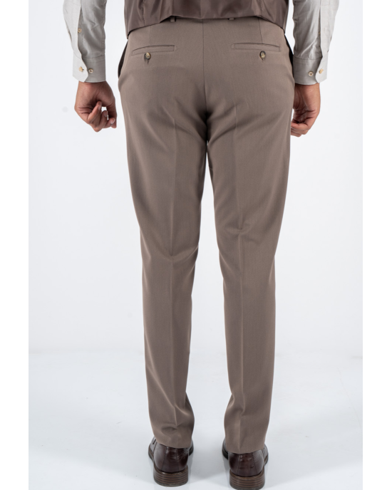 Κοστούμι Black Papigion Lougano καφέ SLIM FIT