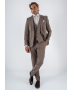Κοστούμι Black Papigion Lougano καφέ SLIM FIT
