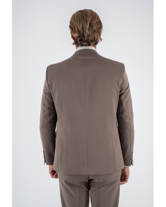 Κοστούμι Black Papigion Lougano καφέ SLIM FIT