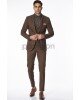 Κοστούμι Vittorio Tesino καφέ SLIM FIT Κοστούμι Vittorio Tesino καφέ SLIM FIT