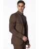 Κοστούμι Vittorio Tesino καφέ SLIM FIT Κοστούμι Vittorio Tesino καφέ SLIM FIT