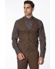 Κοστούμι Vittorio Tesino καφέ SLIM FIT Κοστούμι Vittorio Tesino καφέ SLIM FIT