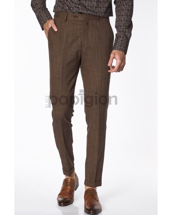 Κοστούμι Vittorio Tesino καφέ SLIM FIT Κοστούμι Vittorio Tesino καφέ SLIM FIT