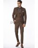 Κοστούμι Vittorio Tesino καφέ SLIM FIT Κοστούμι Vittorio Tesino καφέ SLIM FIT