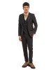Κοστούμι Black Papigion καφέ SLIM FIT