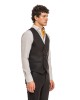 Κοστούμι Black Papigion καφέ SLIM FIT