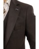 Κοστούμι Black Papigion καφέ SLIM FIT