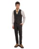 Κοστούμι Black Papigion καφέ SLIM FIT