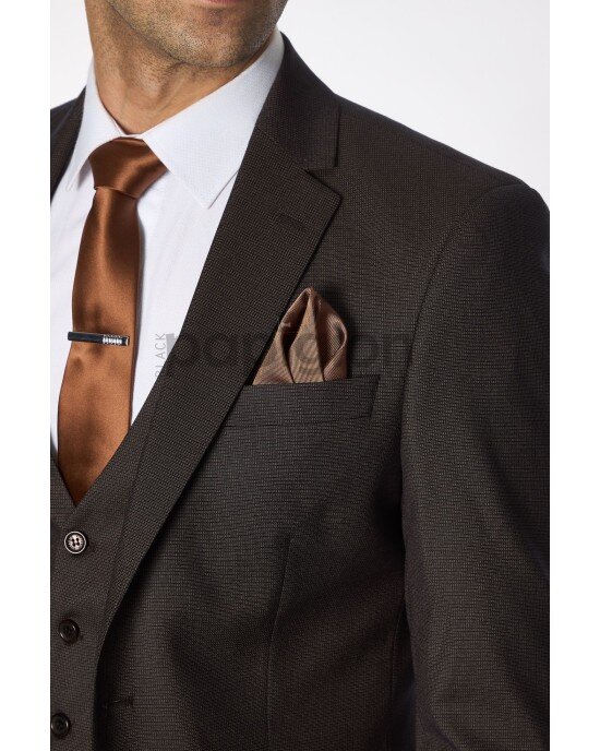 Κοστούμι Vittorio Verde καφέ SLIM FIT Κοστούμι Vittorio Verde καφέ SLIM FIT