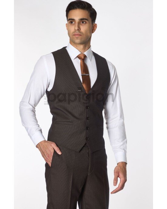 Κοστούμι Vittorio Verde καφέ SLIM FIT Κοστούμι Vittorio Verde καφέ SLIM FIT