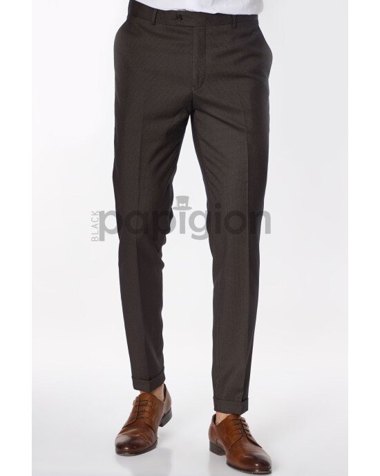 Κοστούμι Vittorio Verde καφέ SLIM FIT Κοστούμι Vittorio Verde καφέ SLIM FIT