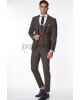 Κοστούμι Vittorio Trento καφέ SLIM FIT