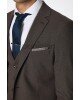 Κοστούμι Vittorio Trento καφέ SLIM FIT
