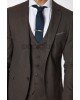 Κοστούμι Vittorio Trento καφέ SLIM FIT