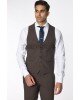 Κοστούμι Vittorio Trento καφέ SLIM FIT