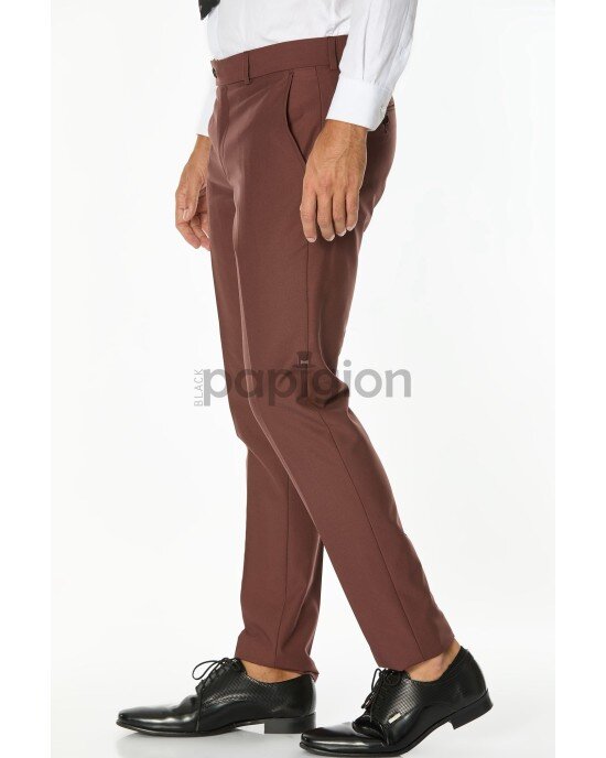 Κοστούμι Vittorio Firenze καφέ SLIM FIT
