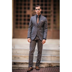 Κοστούμι Dezign καφέ