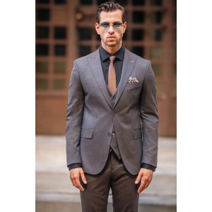 Κοστούμι Dezign καφέ