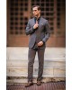 Κοστούμι Dezign καφέ SLIM FIT