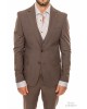 Κοστούμι Vittorio Bari καφέ SLIM FIT