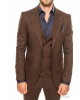 Κοστούμι Vittorio Adriano καφέ SLIM FIT