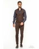 Κοστούμι Vittorio Adriano καφέ SLIM FIT