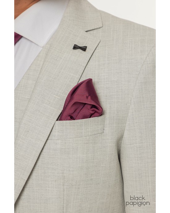 Κοστούμι Black Papigion γκρι SLIM FIT