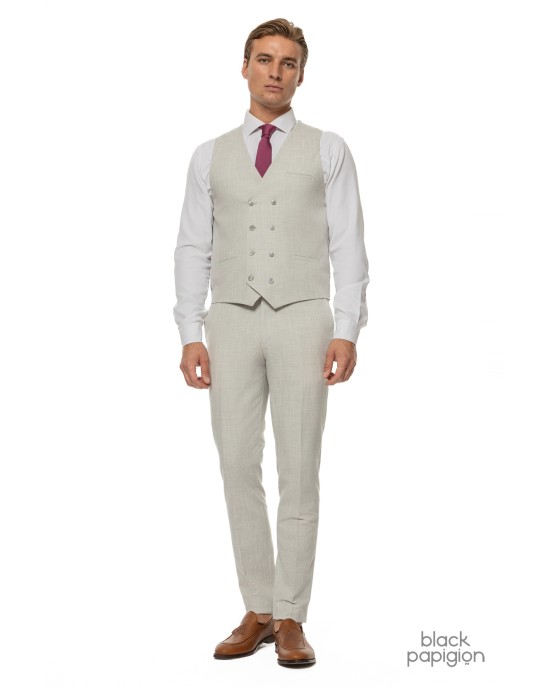 Κοστούμι Black Papigion γκρι SLIM FIT