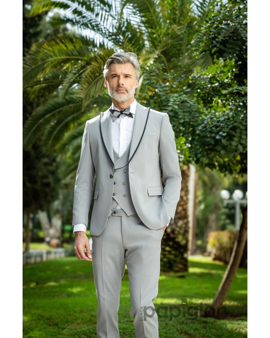 Κοστούμι 19V69 Italia Versace Abbigliamento γκρι SLIM FIT