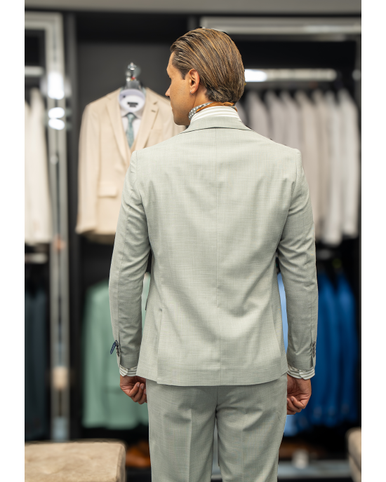Κοστούμι Artisti Italiani γκρι SLIM FIT