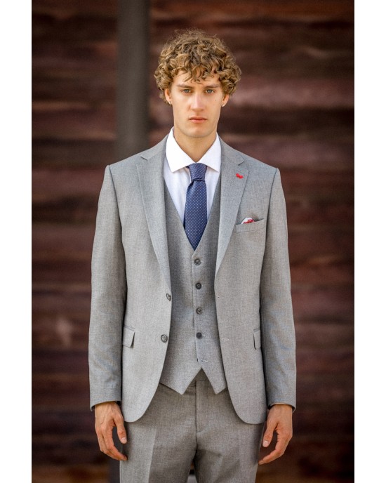 Κοστούμι Dezign γκρι SLIM FIT