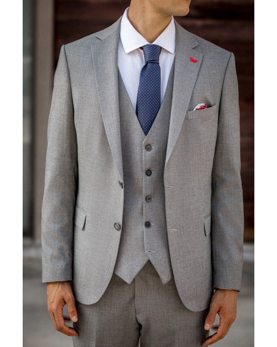 Κοστούμι Dezign γκρι SLIM FIT