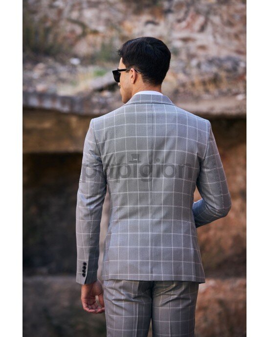 Κοστούμι Vittorio Faggio γκρι SLIM FIT Κοστούμι Vittorio Faggio γκρι SLIM FIT