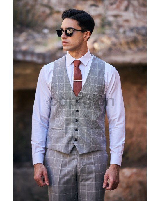 Κοστούμι Vittorio Faggio γκρι SLIM FIT Κοστούμι Vittorio Faggio γκρι SLIM FIT
