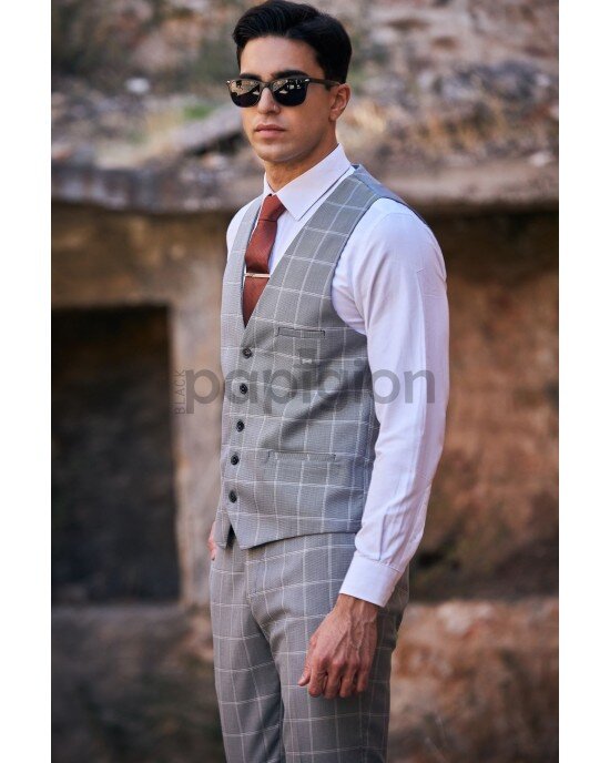 Κοστούμι Vittorio Faggio γκρι SLIM FIT Κοστούμι Vittorio Faggio γκρι SLIM FIT