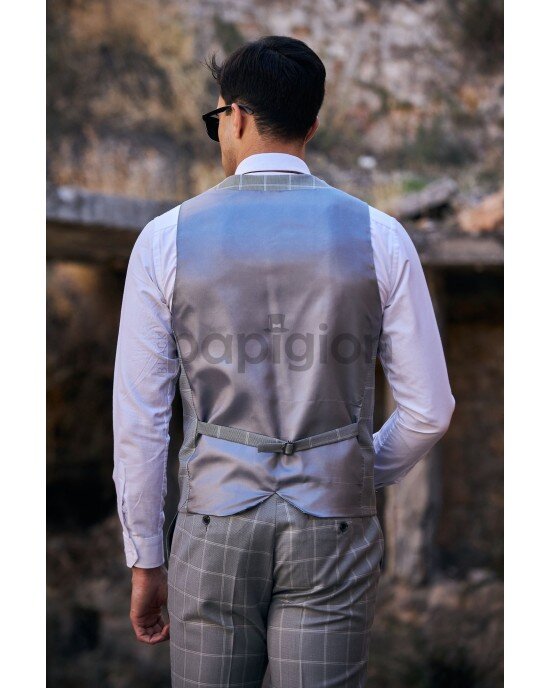 Κοστούμι Vittorio Faggio γκρι SLIM FIT Κοστούμι Vittorio Faggio γκρι SLIM FIT
